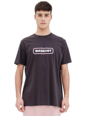 BASEHIT Ανδρική κοντομάνικη μπλούζα T-Shirt 221.BM33.06 OFF BLACK .., Μέγεθος XL