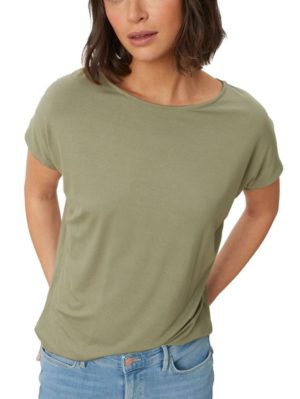 S.OLIVER Γυναικείο λαδί αμάνικο μπλουζάκι 2112030-7928 Olive, Χρώμα Πράσινο-Λαδί, Μέγεθος L