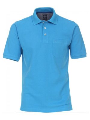 REDMOND Ανδρική μπλέ πικέ πόλο μπλούζα 900/13, Χρώμα Γαλάζιο, Μέγεθος XL