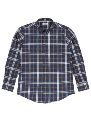 LOSAN Ανδρικό μπλέ μακρυμάνικο φανέλα πουκάμισο LMNAP0102_23015 625 Navy, Χρώμα Μπλε Σκούρο, Μέγεθος XL