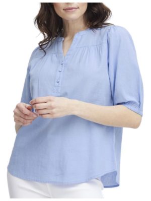 FRANSA Γυναικεία μπλούζα V 20613742-164030 Hydrangea, Χρώμα Γαλάζιο, Μέγεθος S