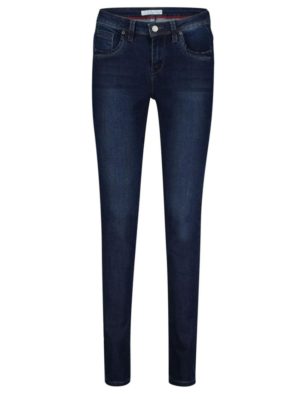 RED BUTTON Ολλανδικό γυναικείο μπλέ σκούρο skinny παντελόνι τζίν SRB3801-DARKSTONE, Χρώμα Μπλε Σκούρο, Μέγεθος 40