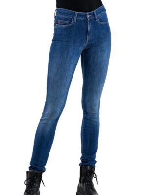 BIG STAR Γυναικείο μπλέ ελαστικό ψιλοκάβαλο skinny τζιν, φερμουάρ,, Χρώμα Μπλε Σκούρο, Μέγεθος 32