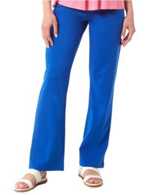 ANNA RAXEVSKY Γυναικείο μπλέ ρουά ελαστικό παντελόνι T23100 ROUA, Χρώμα Μπλέ, Μέγεθος XXL
