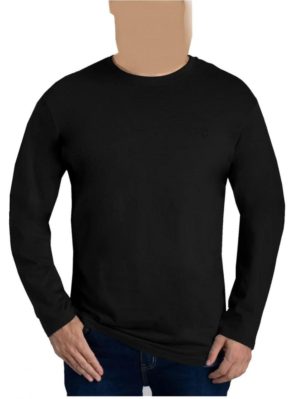 FORESTAL Ανδρική μαύρη μακρυμάνικη μπλούζα, Χρώμα Μαύρο, Μέγεθος 7XL