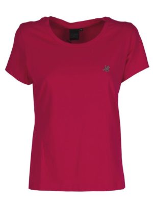 US GRAND POLO Γυναικείο φούξια T-shirt USDT 425 fuchsia, Χρώμα Κόκκινο, Μέγεθος L
