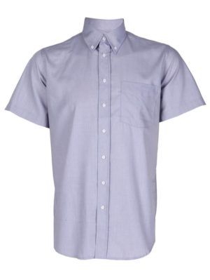 NEW YORK TAYLORS Ανδρικό γκρί ανοιχτό κοντομάνικο πουκάμισο, Χρώμα Γκρί, Μέγεθος XL