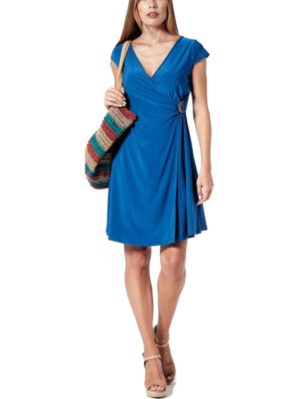 MARYLAND Μπλέ κοντομάνικο φόρεμα 16501 904 Azul Cobalto, Χρώμα Μπλέ, Μέγεθος L