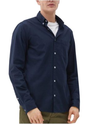 S.OLIVER Ανδρικό μπλέ navy ελαστικό πουκάμισο 2127453 5955 Navy, Χρώμα Μπλε Σκούρο, Μέγεθος XXL