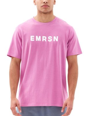 EMERSON Ανδρικό μπλουζάκι T-Shirt 231.EM33.03 VIOLET .., Χρώμα Ροζ, Μέγεθος XXL