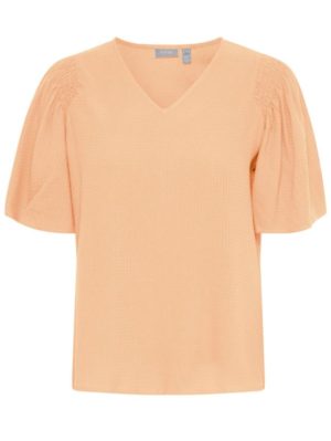 FRANSA Γυναικείο πορτοκαλί μπλουζάκι V 20614091-141230 Orange, Μέγεθος M