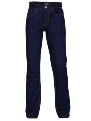 NEW YORK TAYLORS Ανδρικό σκούρο μπλέ ίσιο παντελόνι τζίν, τύπου Levis, Χρώμα Μπλε Σκούρο, Μέγεθος 44