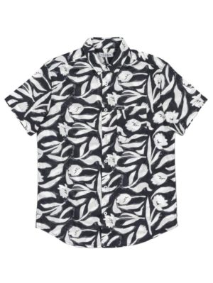 LOSAN Ανδρικό ασπρόμαυρο πουκάμισο LMNAP0102_24009, Χρώμα Ασπρόμαυρο, Μέγεθος L