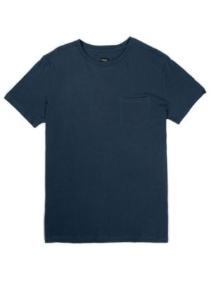 EMERSON Ανδρική μπλε κοντομάνικη μπλούζα tshirt φλάμα, casual fit. EM33.79 MIDNIGHT BLUE, Χρώμα Πράσινο-Λαδί, Μέγεθος M