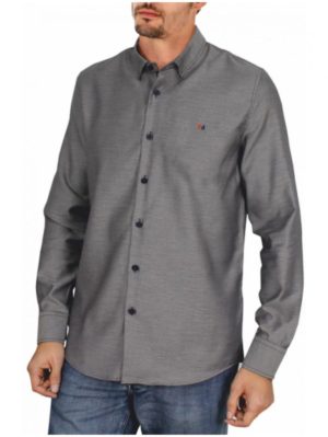 FORESTAL Ανδρικό γκρί πουκάμισο 900610 marron, Χρώμα Γκρί, Μέγεθος 5XL