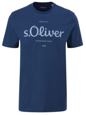 S.OLIVER Ανδρικό μπλέ μπλουζάκι t-shirt 2128330-58D1 Deep Blue, Χρώμα Μπλέ, Μέγεθος S