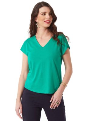 ANNA RAXEVSKY Γυναικεία πράσινη ζαπονέ μπλούζα B23138 GREEN, Χρώμα Πράσινο-Λαδί, Μέγεθος XXL