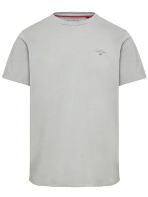 FUNKY BUDDHA Ανδρικό γκρί T-Shirt FBM009-001-04 GREY, Χρώμα Γκρί, Μέγεθος L