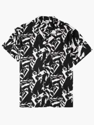 LOSAN Ανδρικό ασπρόμαυρο κοντομάνικο πουκάμισο 31K-3027AL, Χρώμα Ασπρόμαυρο, Μέγεθος L