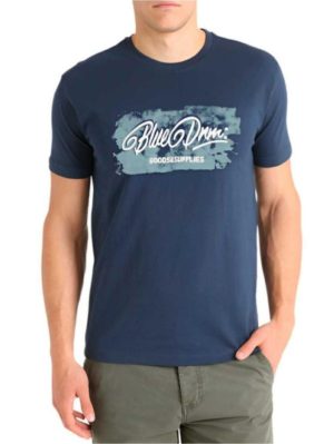 FORESTAL Ανδρικό μπλέ σκούρο κοντομάνικο μπλουζάκι t-shirt 701265 Marino 65, Μέγεθος 6XL
