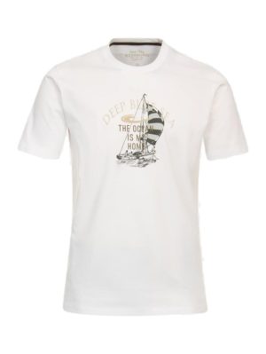 REDMOND Ανδρικό λευκό κοντομάνικο T-Shirt, Χρώμα Λευκό, Μέγεθος 4XL