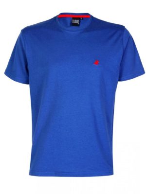 US GRAND POLO Ανδρικό μπλέ κοντομάνικο T-Shirt μπλουζάκι. UST 031 Jeans, Χρώμα Μπλέ, Μέγεθος XL