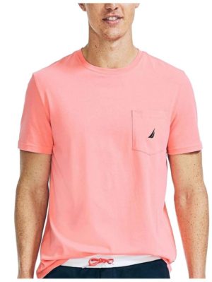 NAUTICA Ανδρικό σομόν T-Shirt V25000 6AK OASIS PINK, Χρώμα Ροζ, Μέγεθος L