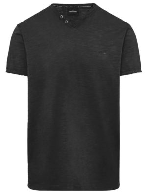 FUNKY BUDDHA Ανδρικό μαύρο T-Shirt FBM009-004-04 Black, Χρώμα Μαύρο, Μέγεθος L