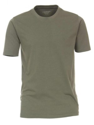 CASA MODA Ανδρική λαδί κοντομάνικη μπλούζα t-shirt (έως 7XL), Χρώμα Πράσινο-Λαδί, Μέγεθος 5XL