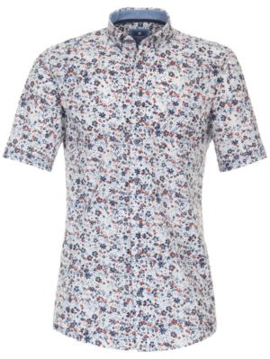 REDMOND Ανδρικό πολύχρωμο κοντομάνικο πουκάμισο 231100999, Χρώμα Πολύχρωμο, Μέγεθος XL