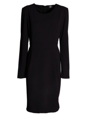 GR FASHION Ελαστικό μαύρο φόρεμα, Χρώμα Μαύρο, Μέγεθος 52