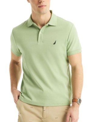 NAUTICA Ανδρικό λαχανί κοντομάνικο μπλουζάκι πόλο Κ17000 3FZ Fairgreen, Χρώμα Πράσινο-Λαδί, Μέγεθος XL