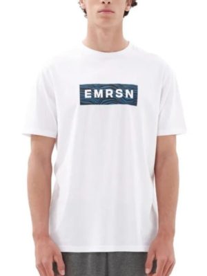 EMERSON Ανδρικό λευκό μπλουζάκι T-Shirt 231.EM33.73 WHITE .., Χρώμα Λευκό, Μέγεθος 4XL