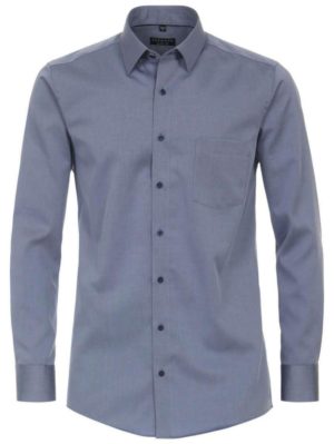 REDMOND Ανδρικό μακρυμάνικο πουκάμισο, Χρώμα Μπλε Σκούρο, Μέγεθος 4XL