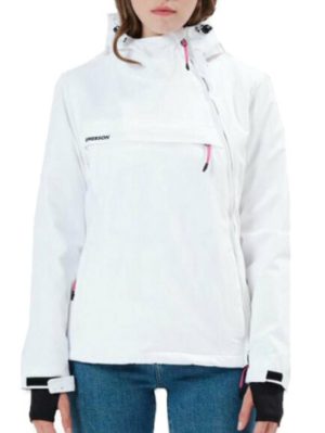 EMERSON Γυναικείο λευκό μπουφάν, κουκούλα. 212EW10.62 White, Χρώμα Λευκό, Μέγεθος XL