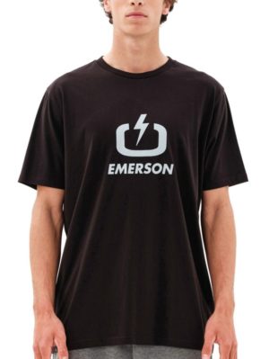 EMERSON Ανδρικό μαύρο T-Shirt 231.EM33.01 Black .., Χρώμα Μαύρο, Μέγεθος L