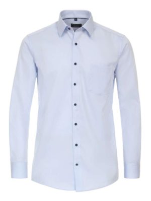 REDMOND Ανδρικό γαλάζιο μακρυμάνικο πουκάμισο, Χρώμα Γαλάζιο, Μέγεθος 5XL