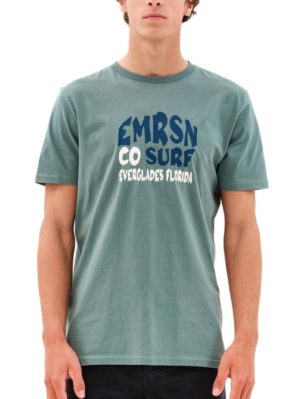 EMERSON Ανδρικό μπλουζάκι T-Shirt 231.EM33.08 Green .., Χρώμα Πράσινο-Λαδί, Μέγεθος 3XL