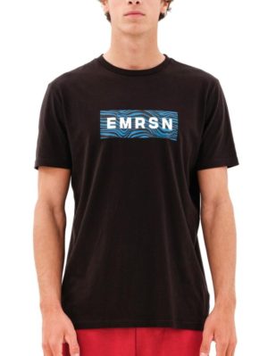EMERSON Ανδρικό μαύρο μπλουζάκι T-Shirt 231.EM33.73 Black .., Χρώμα Μαύρο, Μέγεθος XL