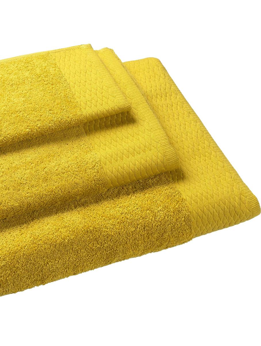 ΠΕΤΣΕΤΑ LOOP YELLOW Κίτρινο Πετσέτα προσώπου: 50 x 90 εκ. MADI