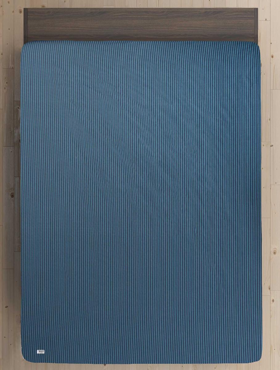 ΣΕΝΤΟΝΙ PETROL STRIPES Πετρόλ Σεντόνι υπέρδιπλο: 240 x 260 εκ. MADI