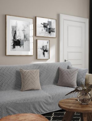 ΡΙΧΤΑΡΙ SLANGE GREY Γκρι Ριχτάρι τριθέσιου καναπέ: 180 x 300 εκ. MADI