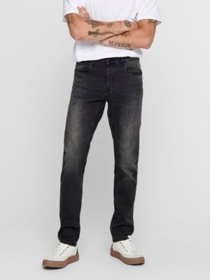 Only and Sons Ανδρικό Loom Slim fit Jeans 22010447 Μαύρο