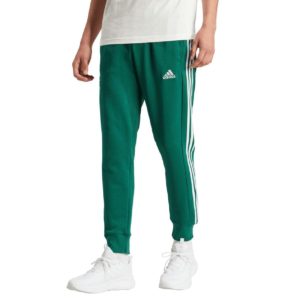 adidas Ανδρική Φόρμα Παντελόνι Πράσινο 3 Stripes με Λάστιχο