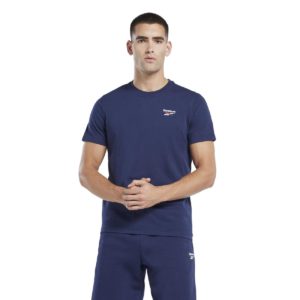 Reebok Navy Μπλε Ανδρικό T-shirt Identity
