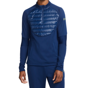 Nike Ανδρική Ποδοσφαιρική Μπλούζα Therma-Fit Winter Warrior Μπλε