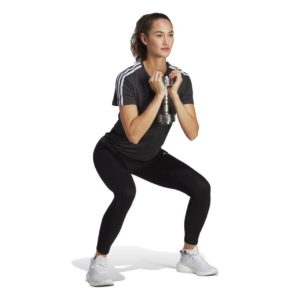 adidas Γυναικεία Κοντομάνικη Trainning Μπλούζα Aeroready Μαύρη