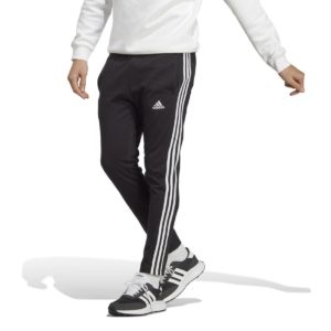 adidas 3-Stripes Ανδρικό Μαύρο Παντελόνι Φόρμας Single Jersey