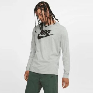Nike Ανδρική Μακρυμάνικη Μπλούζα Icon Futura Γκρι
