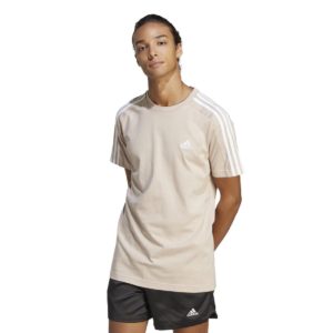 adidas Ανδρικό T-Shirt 3-Stripes Μπεζ